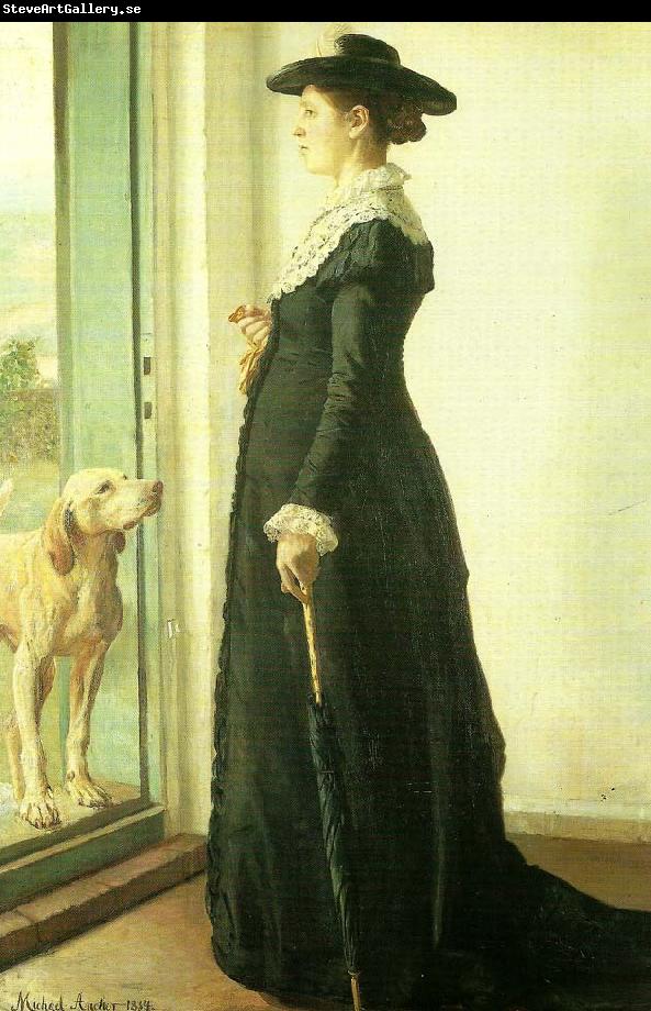 Michael Ancher portraet af min hustru